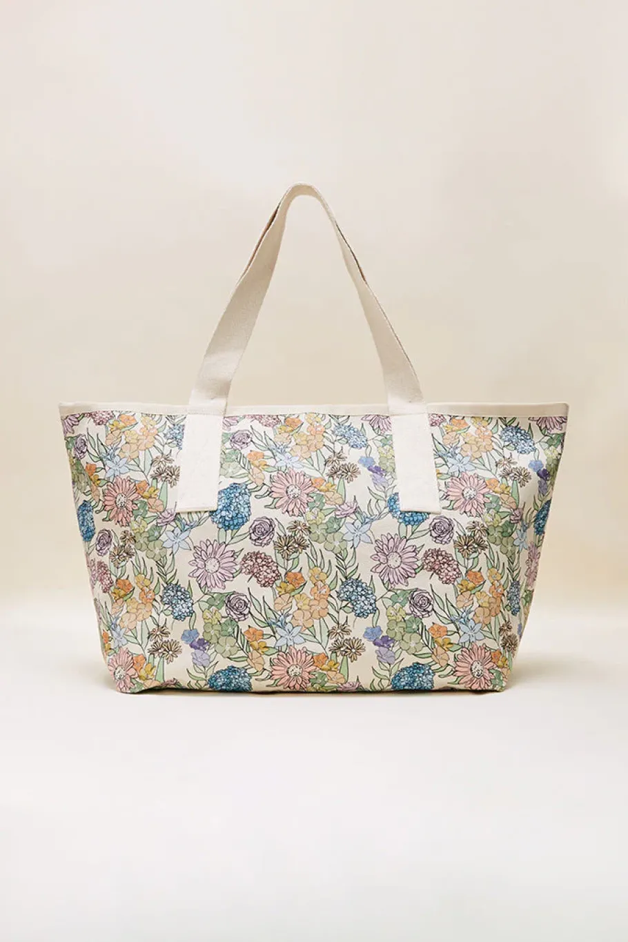 Pochettes Et Cabas|Balzac Sac Contemporain Imprime Fleurs D'Ete