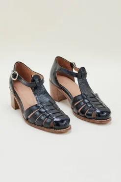 Babies, Sandales Et Escarpins|Balzac Sandales Albane Vernis Froisse Noir