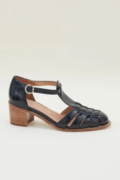 Babies, Sandales Et Escarpins|Balzac Sandales Albane Vernis Froisse Noir
