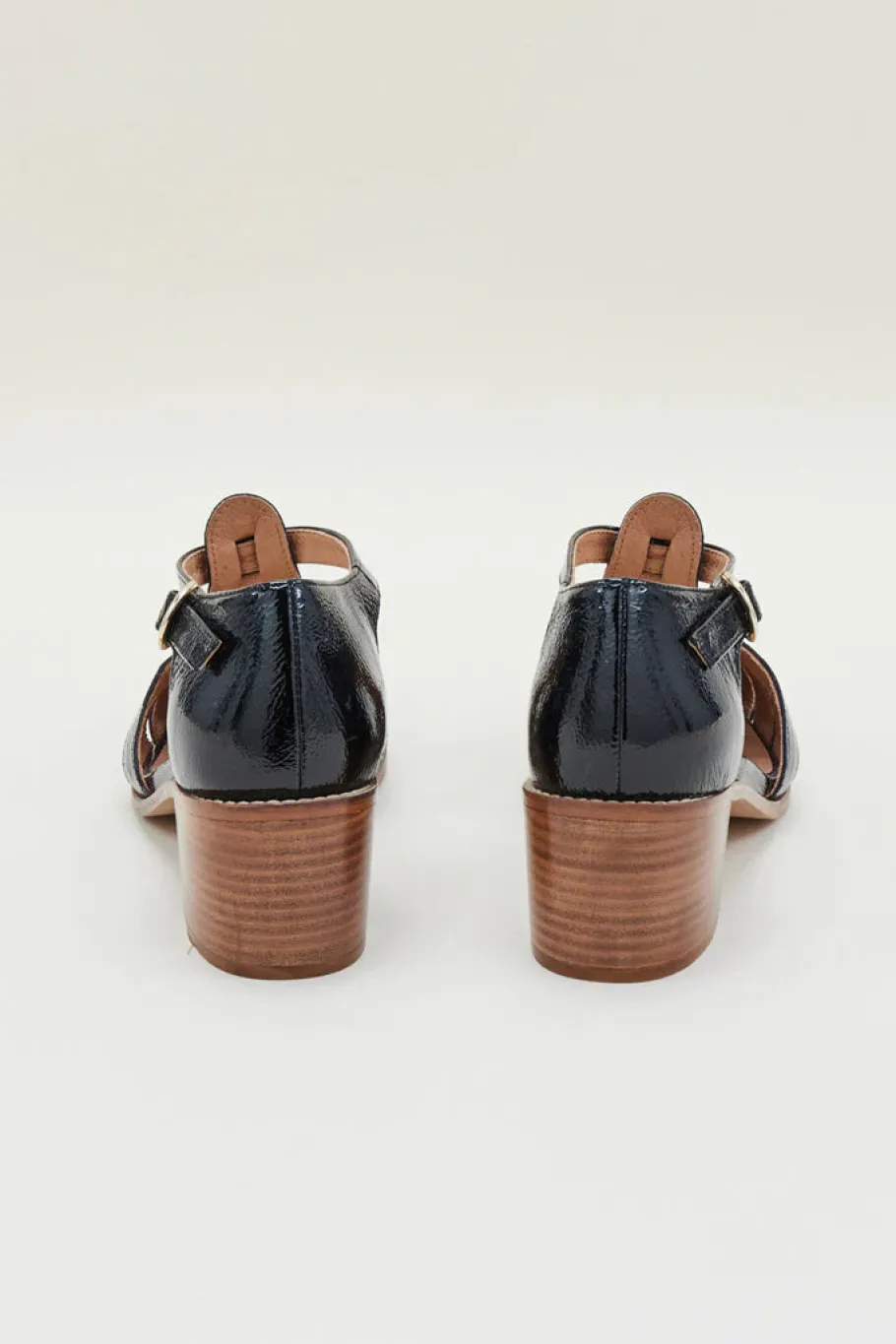 Babies, Sandales Et Escarpins|Balzac Sandales Albane Vernis Froisse Noir