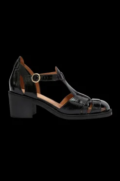 Babies, Sandales Et Escarpins|Balzac Sandales Corsaire Vernis Froisse Noir
