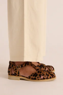 Babies, Sandales Et Escarpins|Balzac Sandales Ecume Pony Leopard Cafe