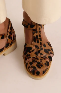 Babies, Sandales Et Escarpins|Balzac Sandales Ecume Pony Leopard Cafe