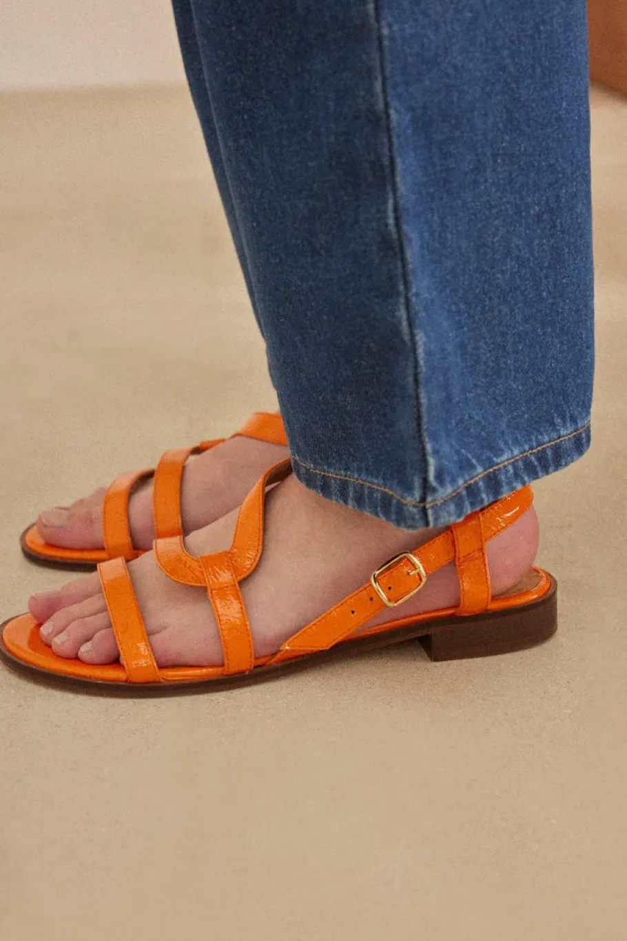 Babies, Sandales Et Escarpins|Balzac Sandales Margarita Vernis Orange
