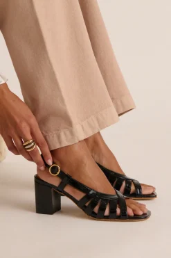 Babies, Sandales Et Escarpins|Balzac Sandales Prudence Vernis Froisse Noir