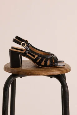 Babies, Sandales Et Escarpins|Balzac Sandales Prudence Vernis Froisse Noir