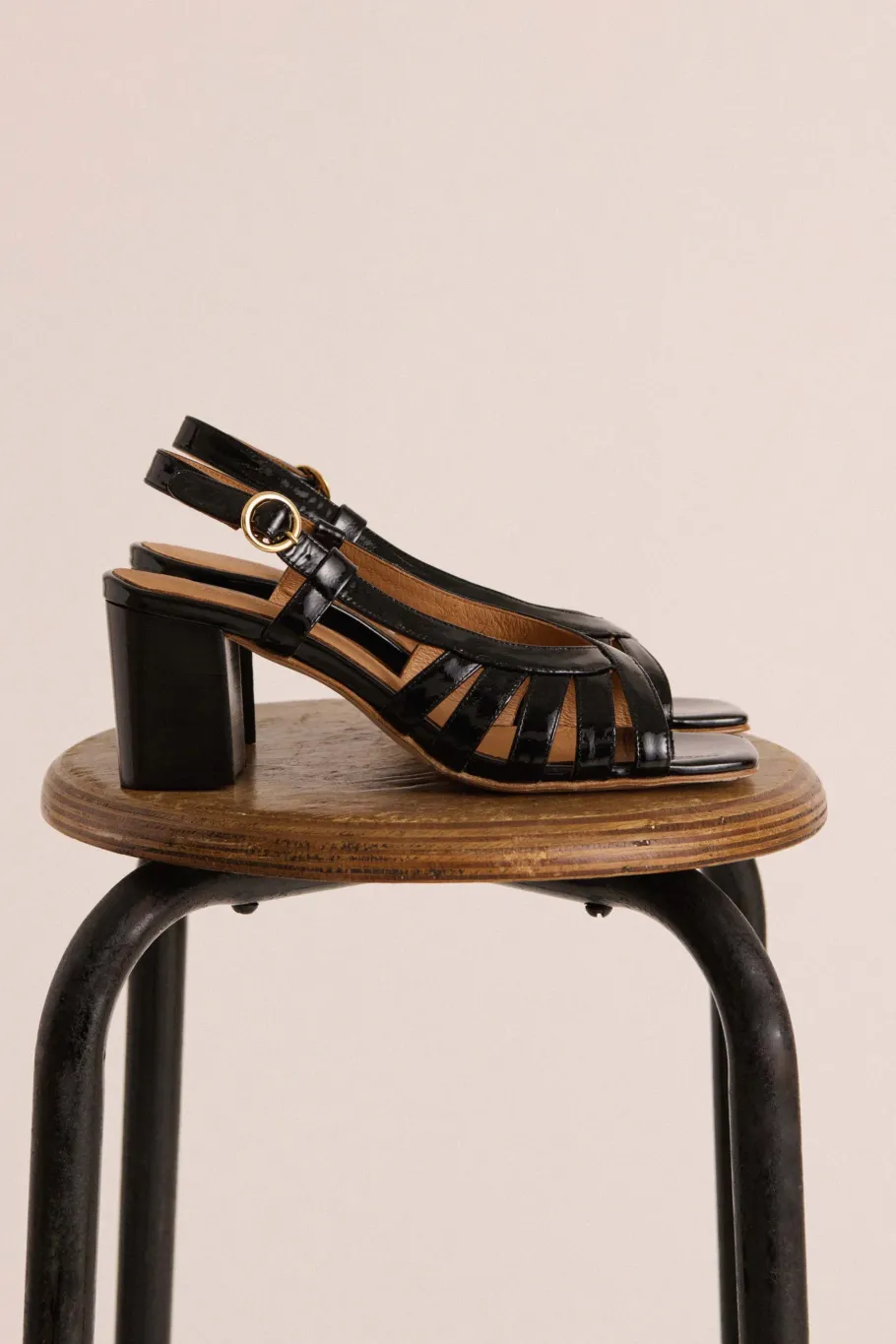 Babies, Sandales Et Escarpins|Balzac Sandales Prudence Vernis Froisse Noir