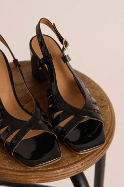 Babies, Sandales Et Escarpins|Balzac Sandales Prudence Vernis Froisse Noir