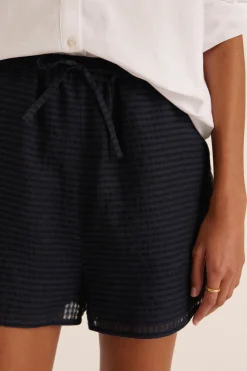 Jupes Et Shorts|Balzac Short Lino Marine