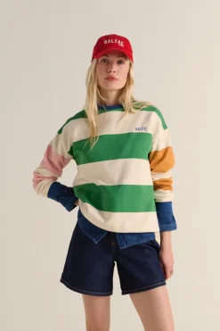 Sweatshirts|Balzac Sweat Harlow Multicolore Raye