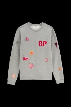 Sweatshirts|Balzac Sweat-Shirt Harlow Patch Gris