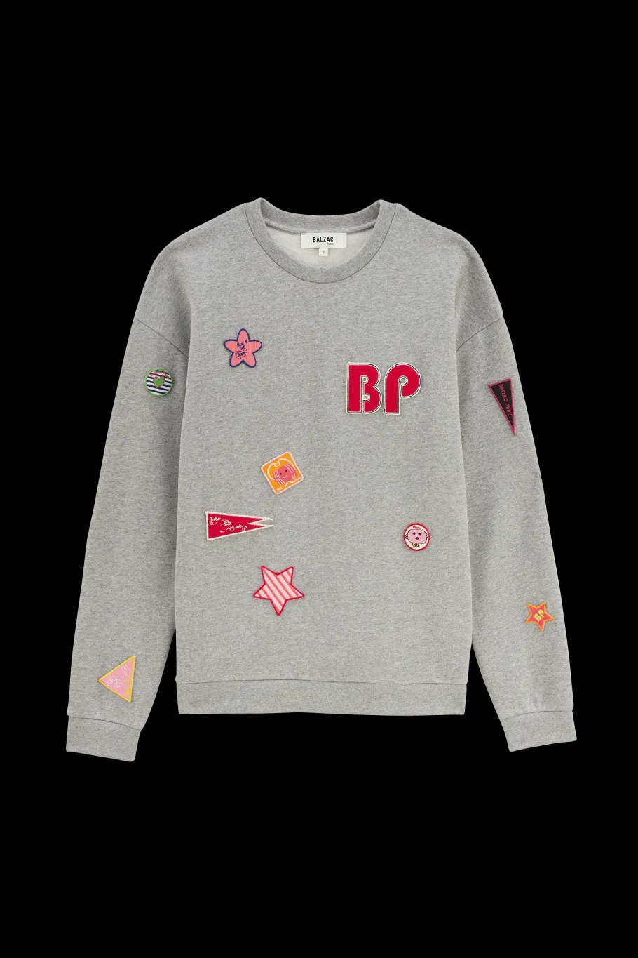 Sweatshirts|Balzac Sweat-Shirt Harlow Patch Gris