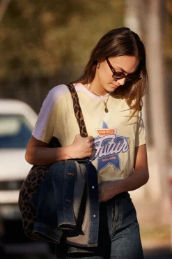 Tee-Shirts Et Bodies|Balzac Tee-Shirt Boby Retour Vers Le Futur Rose Et Jaune