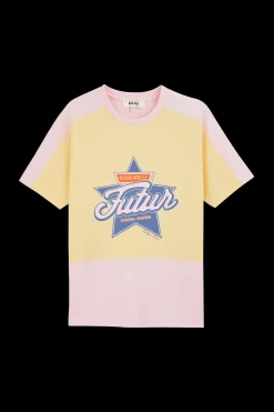 Tee-Shirts Et Bodies|Balzac Tee-Shirt Boby Retour Vers Le Futur Rose Et Jaune