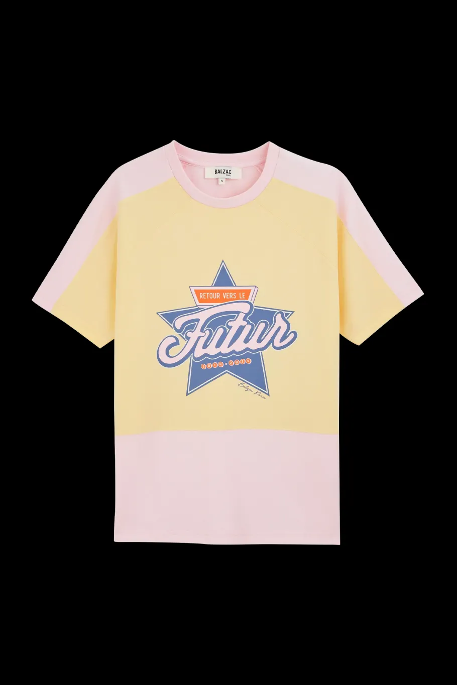 Tee-Shirts Et Bodies|Balzac Tee-Shirt Boby Retour Vers Le Futur Rose Et Jaune