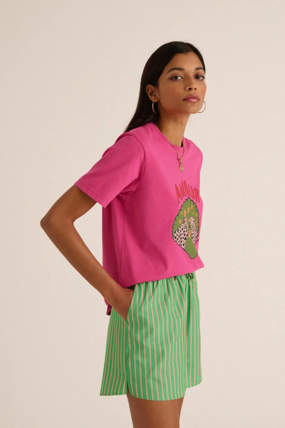 Tee-Shirts Et Bodies|Balzac Tee-Shirt Bree Amour De Leo Rose
