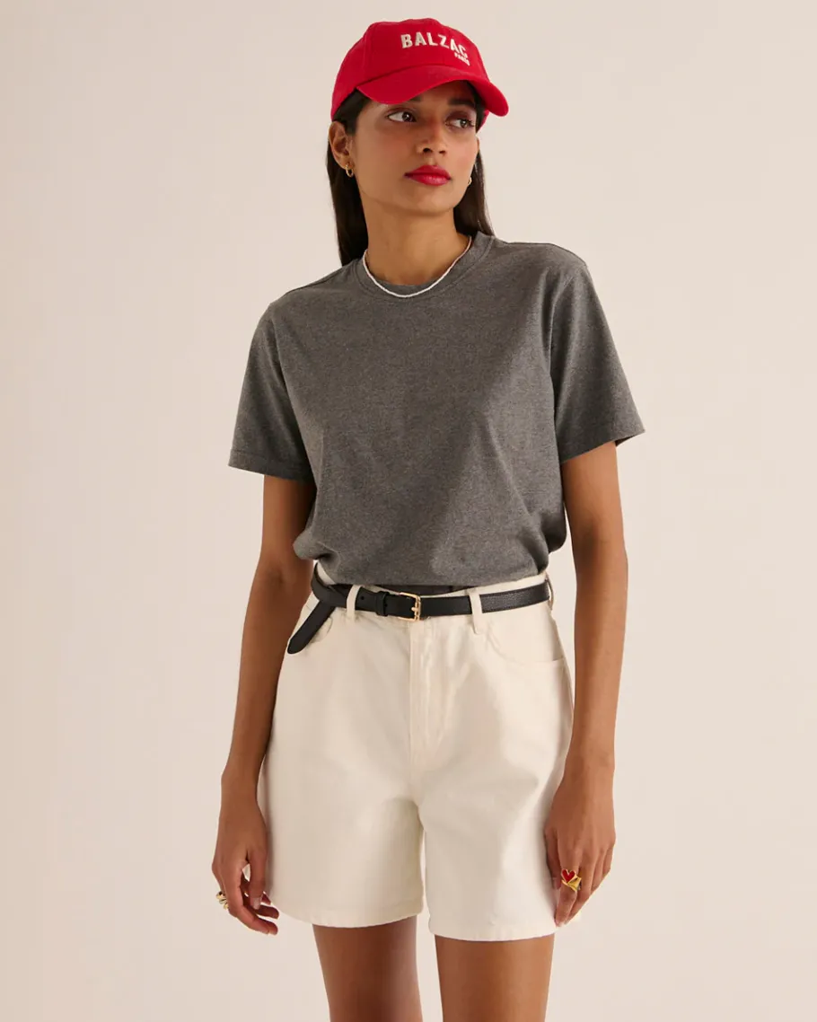 Tee-Shirts Et Bodies|Balzac Tee-Shirt Bree Gris Anthracite