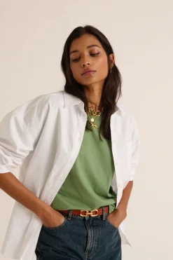 Tee-Shirts Et Bodies|Balzac Tee-Shirt Bree Vert Sauge