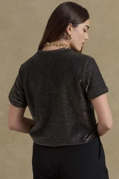 Tee-Shirts Et Bodies|Balzac Tee-Shirt Son Noir Irise Dore