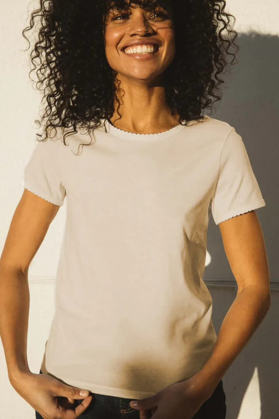 Tee-Shirts Et Bodies|Balzac Tee-Shirt Willow Creme