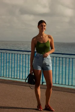 Tee-Shirts Et Bodies|Balzac Top Amandier Vert Foret