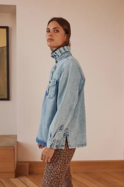 Chemises Et Blouses|Balzac Vareuse Cyrius Bleu Glacier