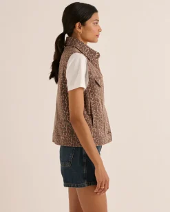 Denim|Balzac Veste Felipa Leopard Cafe
